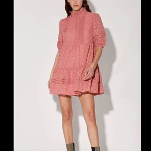 Walter Baker Coral Blush Elia Babydoll Dress NWT